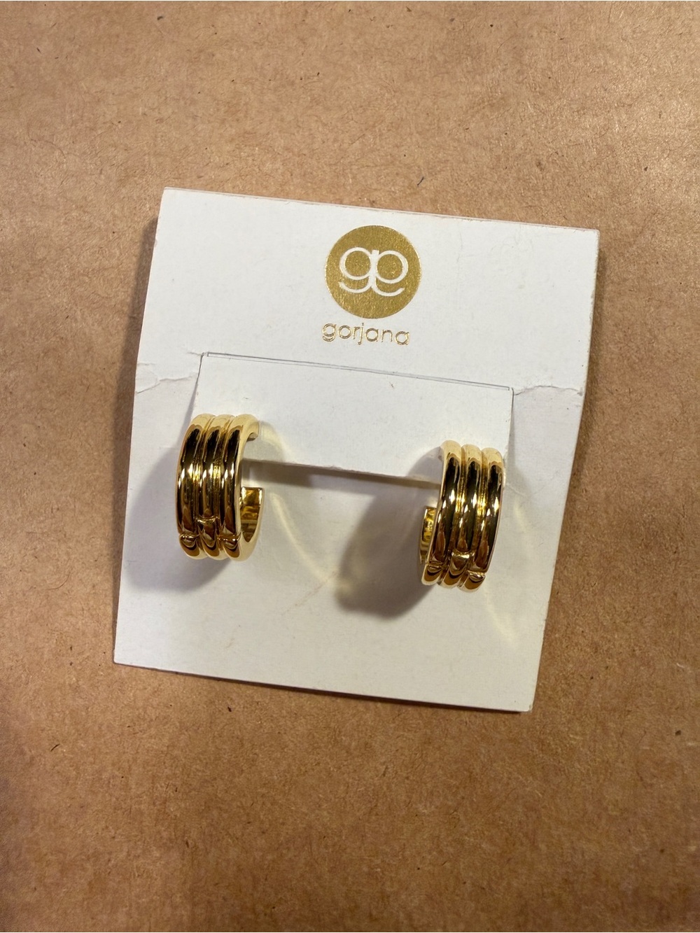 Gorjana Layered Reed Earrings in Gold